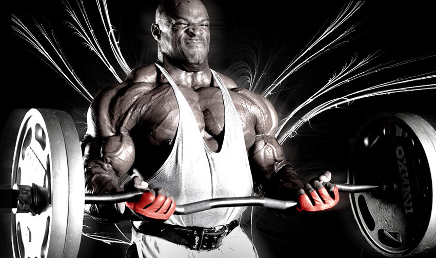 ronnie coleman biceps curl weight